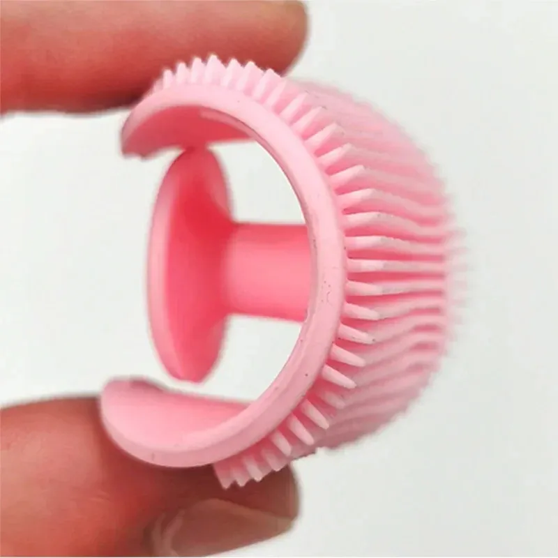 Brosse de massage en silicone pour bébé et enfant, lot de 3, pour le bain, le shampooing et le massage, pour garçons et filles 6