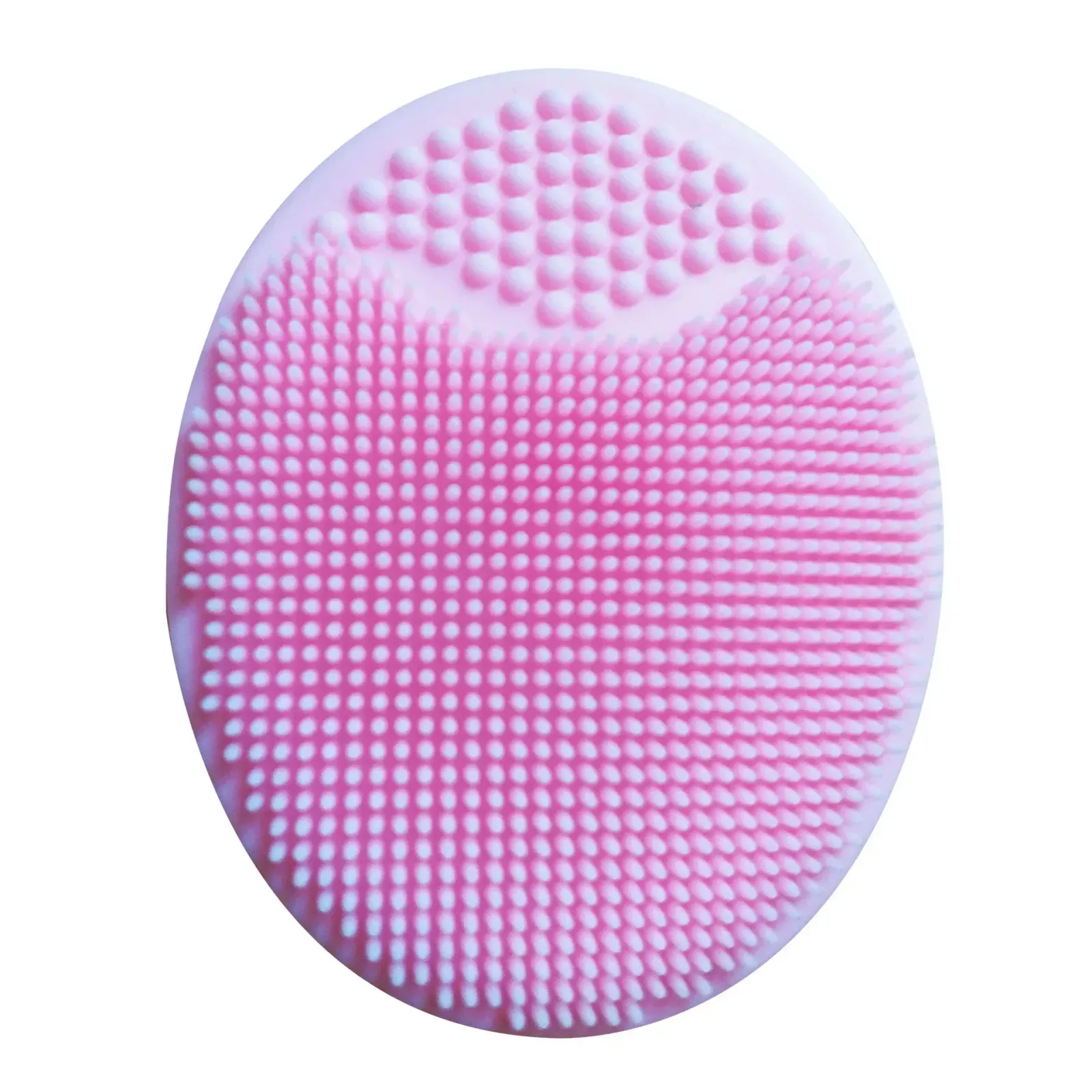 Brosse de massage en silicone en situation d'utilisation
