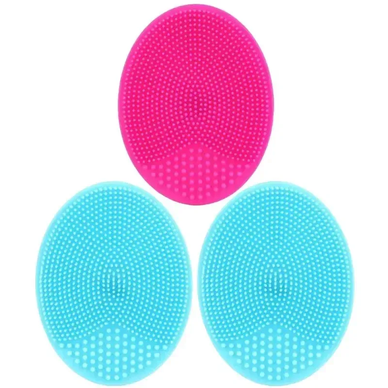 Brosse de massage en silicone pour bébé et enfant, lot de 3, pour le bain, le shampooing et le massage, pour garçons et filles 12