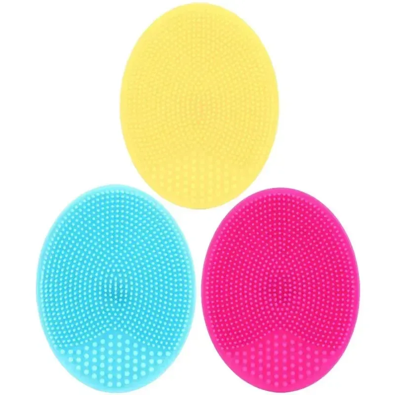 Brosse de massage en silicone pour bébé et enfant, lot de 3, pour le bain, le shampooing et le massage, pour garçons et filles 14