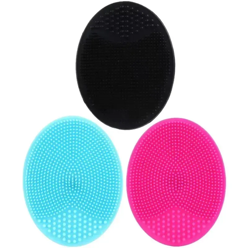 Brosse de massage en silicone pour bébé et enfant, lot de 3, pour le bain, le shampooing et le massage, pour garçons et filles 13