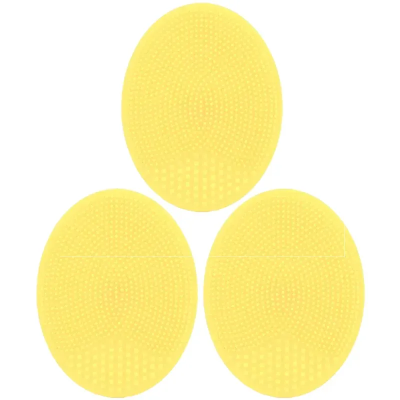 Brosse de massage en silicone pour bébé et enfant, lot de 3, pour le bain, le shampooing et le massage, pour garçons et filles 18