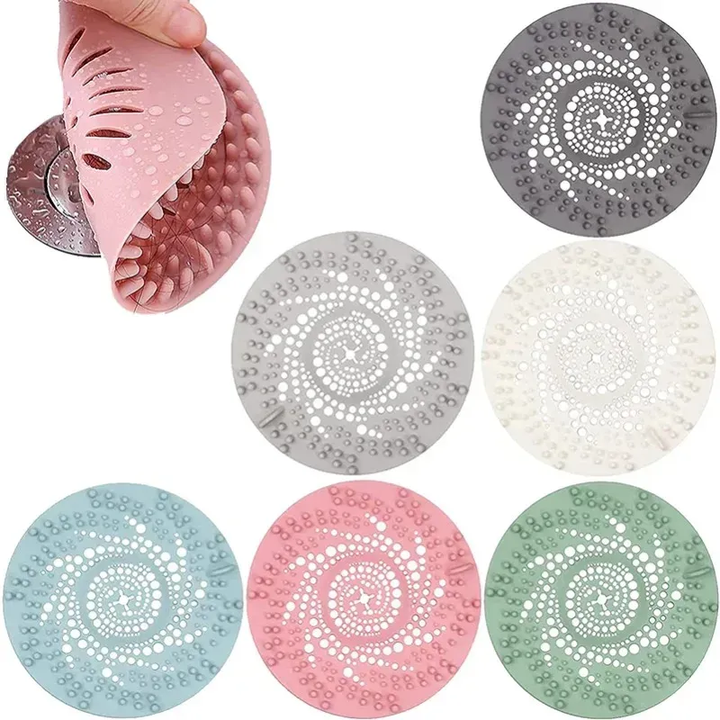 Filtre de sol en silicone pour évier et drain, attrape-cheveux, accessoire de cuisine et salle de bain, pour douche domestique