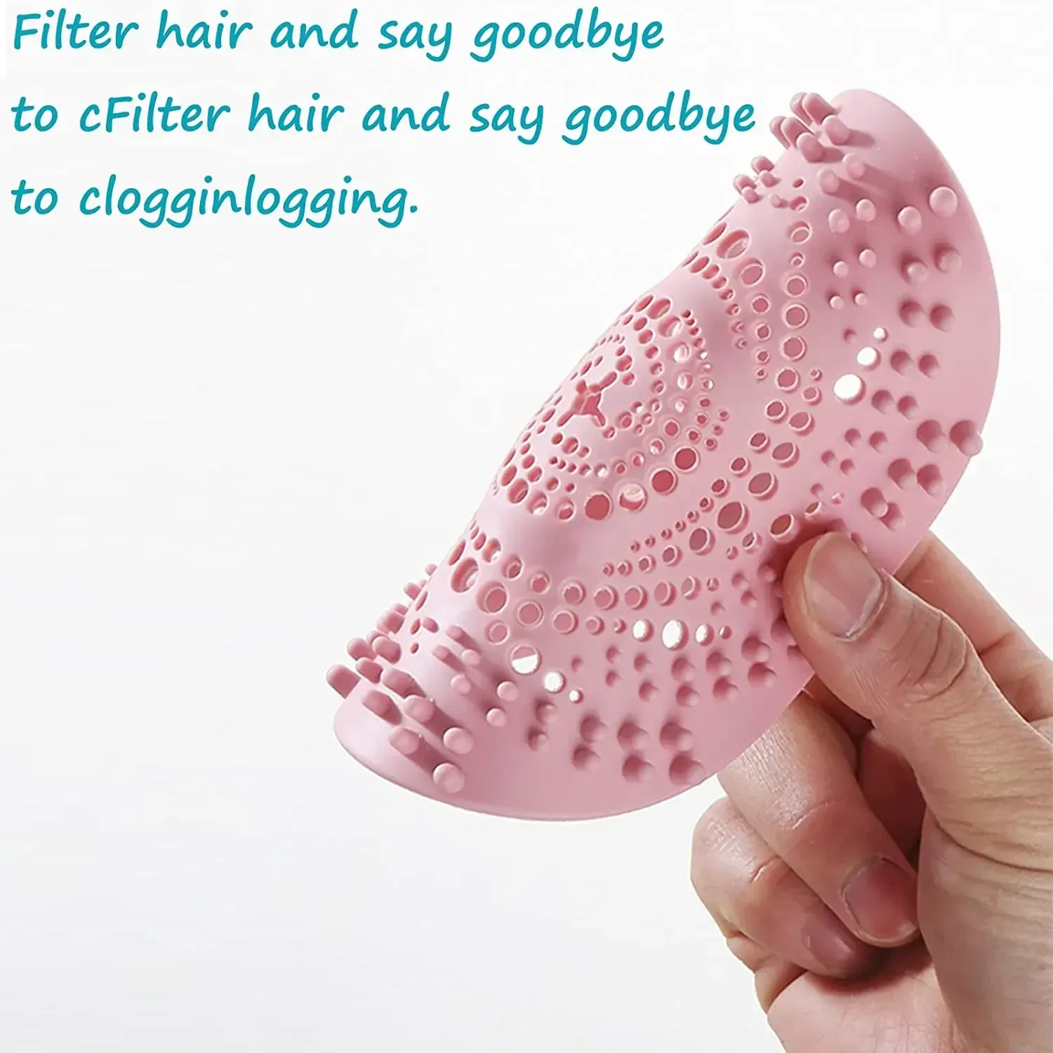 Filtre de douche en silicone en situation