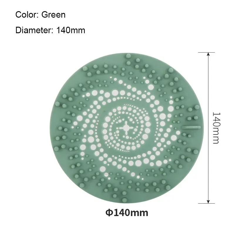 Filtre de sol en silicone pour évier et drain, attrape-cheveux, accessoire de cuisine et salle de bain, pour douche domestique 7