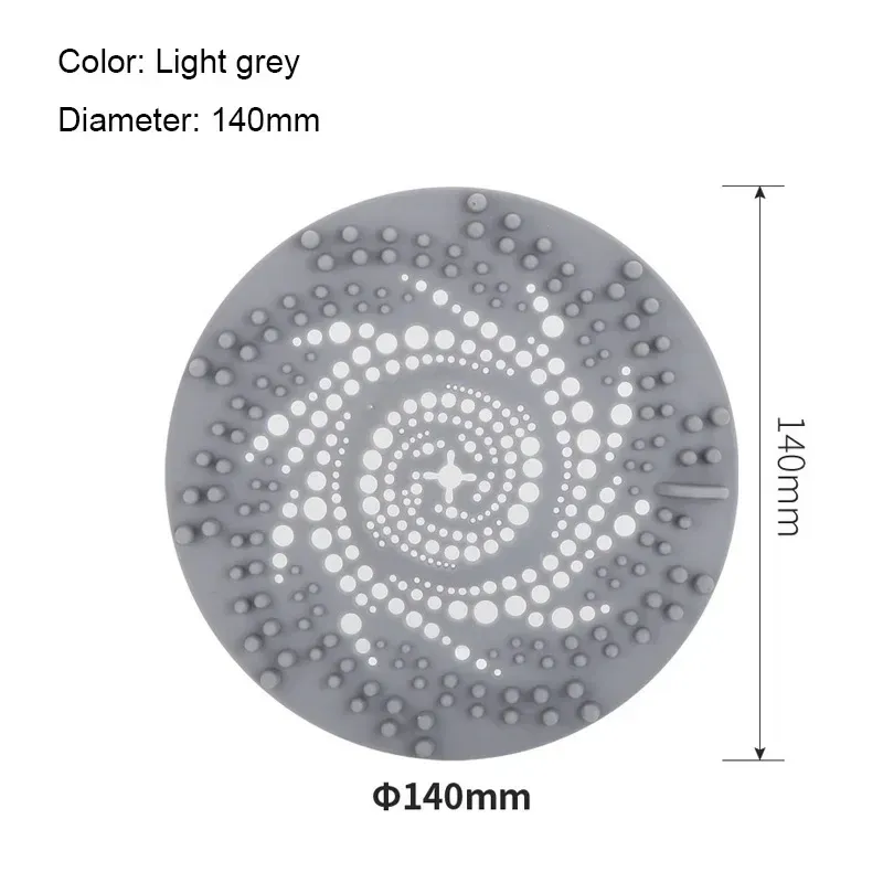 Filtre de sol en silicone pour évier et drain, attrape-cheveux, accessoire de cuisine et salle de bain, pour douche domestique 10