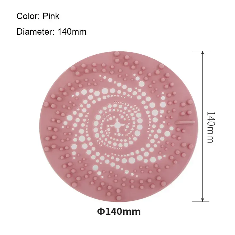 Filtre de sol en silicone pour évier et drain, attrape-cheveux, accessoire de cuisine et salle de bain, pour douche domestique 12