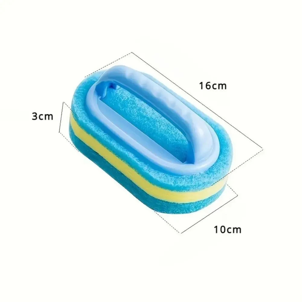 Éponge de nettoyage multifonctionnelle à poignée ergonomique pour cuisine et salle de bain 6