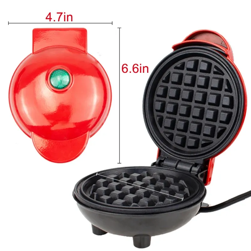 Mini gaufrier électrique antiadhésif 110V/220V pour desserts et œufs frits, idéal pour la cuisine domestique 5