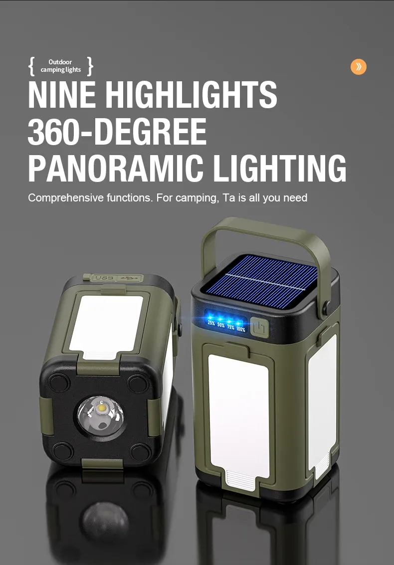 Lampe torche portable rechargeable en situation
