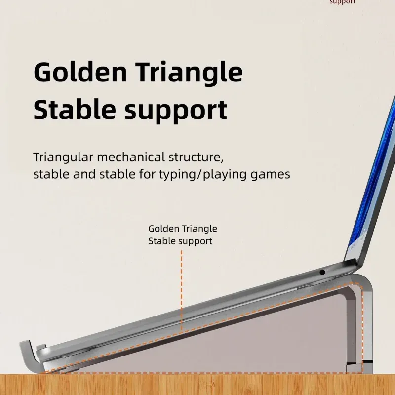 Support pliable et réglable en aluminium pour ordinateur portable et tablette, dissipation de la chaleur 3