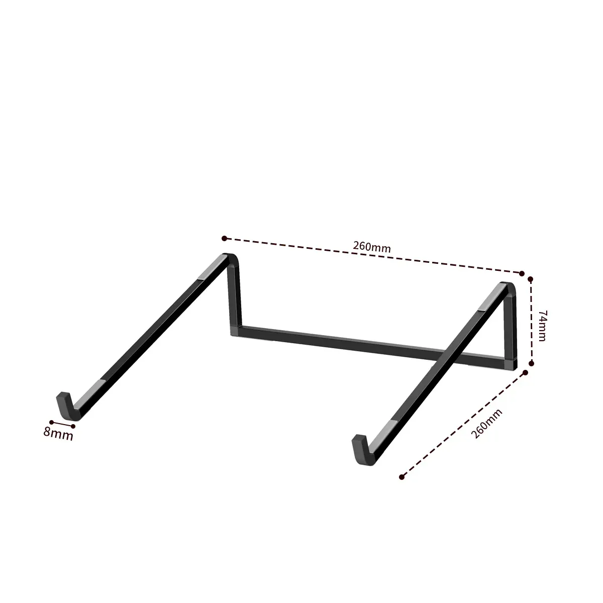 Support pliable et réglable en aluminium pour ordinateur portable et tablette, dissipation de la chaleur 7