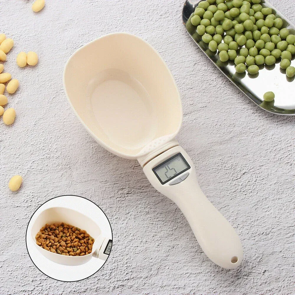 Cuillère doseuse électronique pour aliments pour animaux, balance de cuisine numérique avec écran LED pour chiens et chats 3