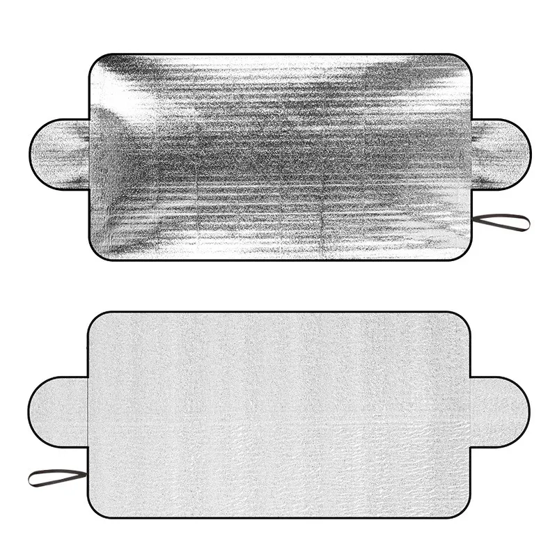 Couverture anti-neige pour pare-brise de voiture en film d'aluminium PE, protection contre le gel et la glace hivernale, anti-UV et anti-poussière 4