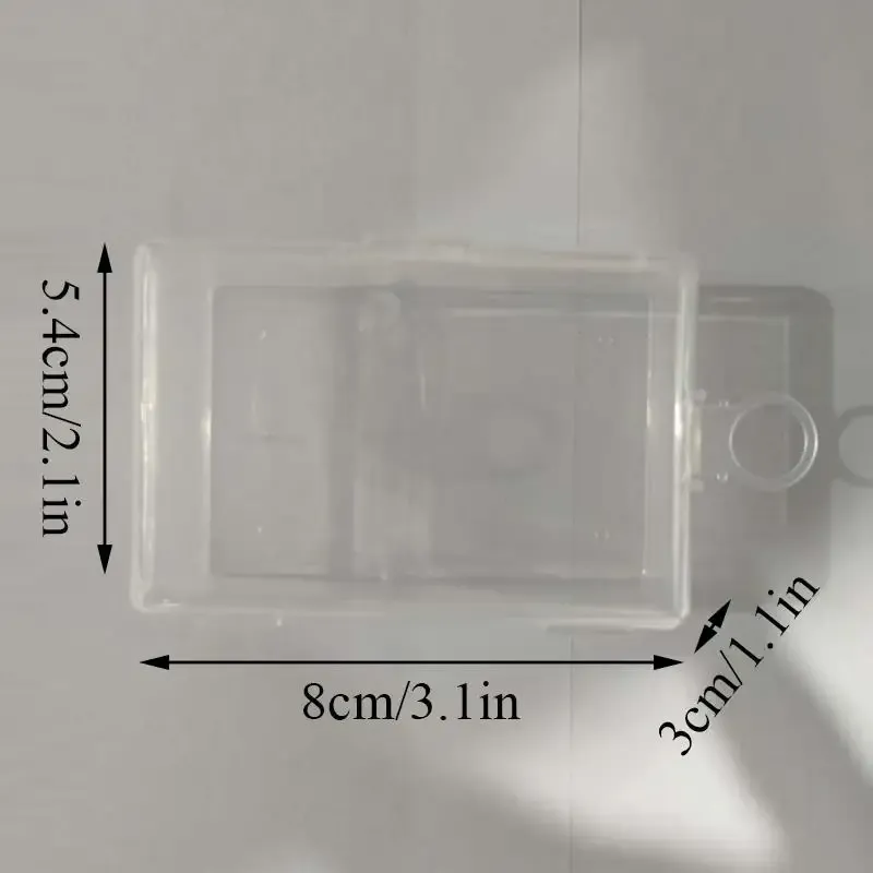 Mini boîtes de rangement rectangulaires en plastique givré translucide, étui à bijoux et organisateur 18