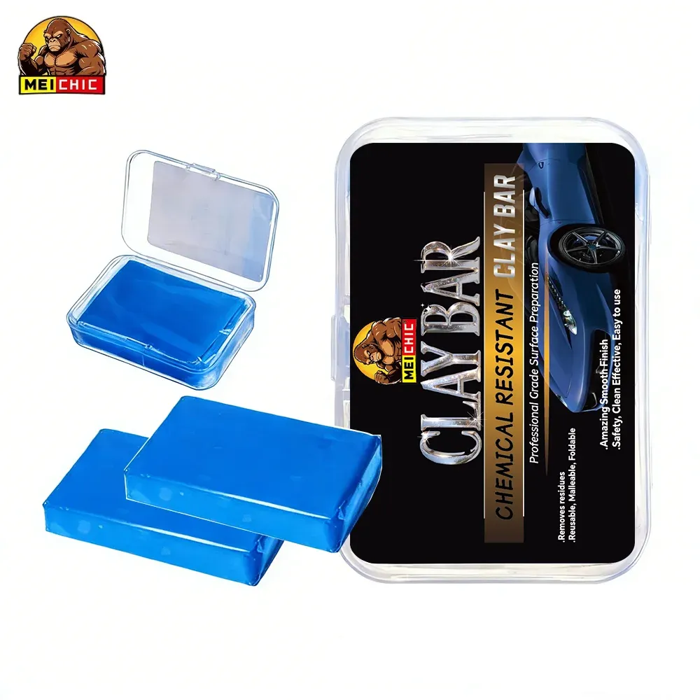 Barre d'argile de nettoyage pour automobile avec boîte de rangement