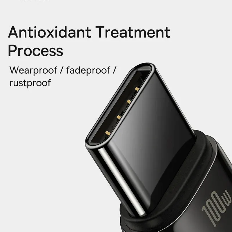 Câble USB-C Baseus 100 W à charge rapide, compatible Samsung, Huawei, Realme, OnePlus et Poco 5