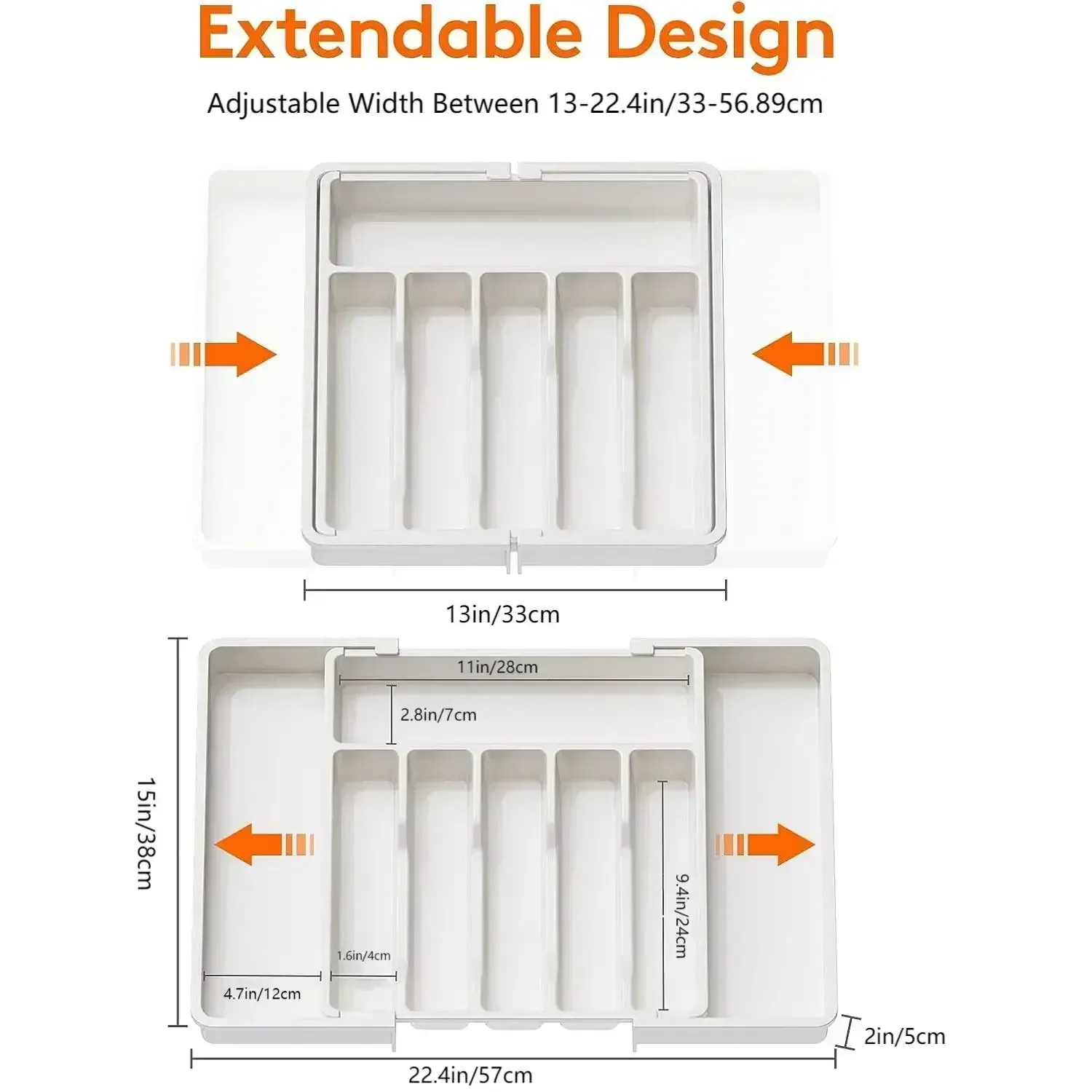 Compartiments de rangement pour couverts