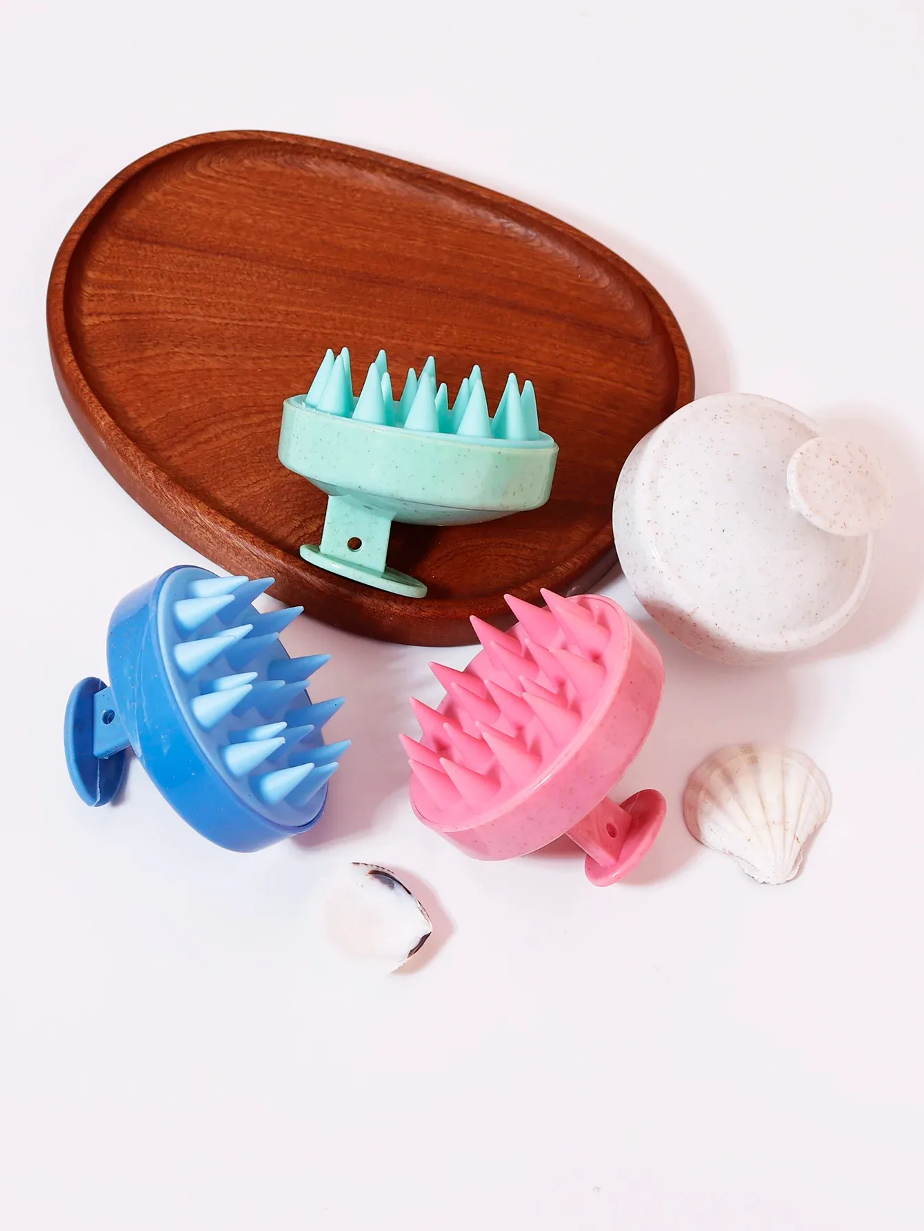 Brosse de lavage en silicone pour cheveux et cuir chevelu, peigne de massage, brosse de massage corporel douce, conçue pour perruques en cheveux naturels - Image 1