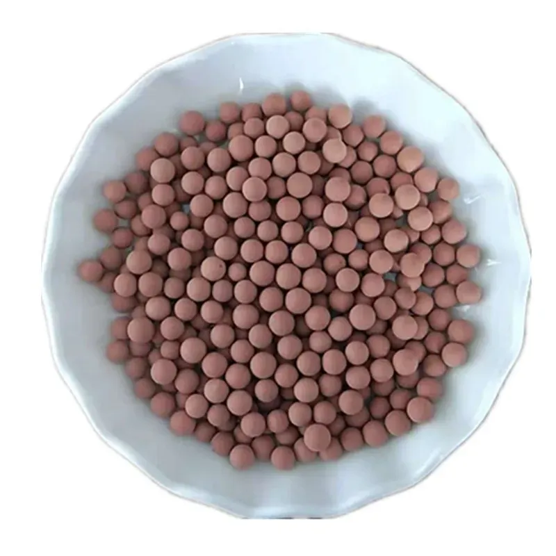 Billes minérales pour purification de l'eau