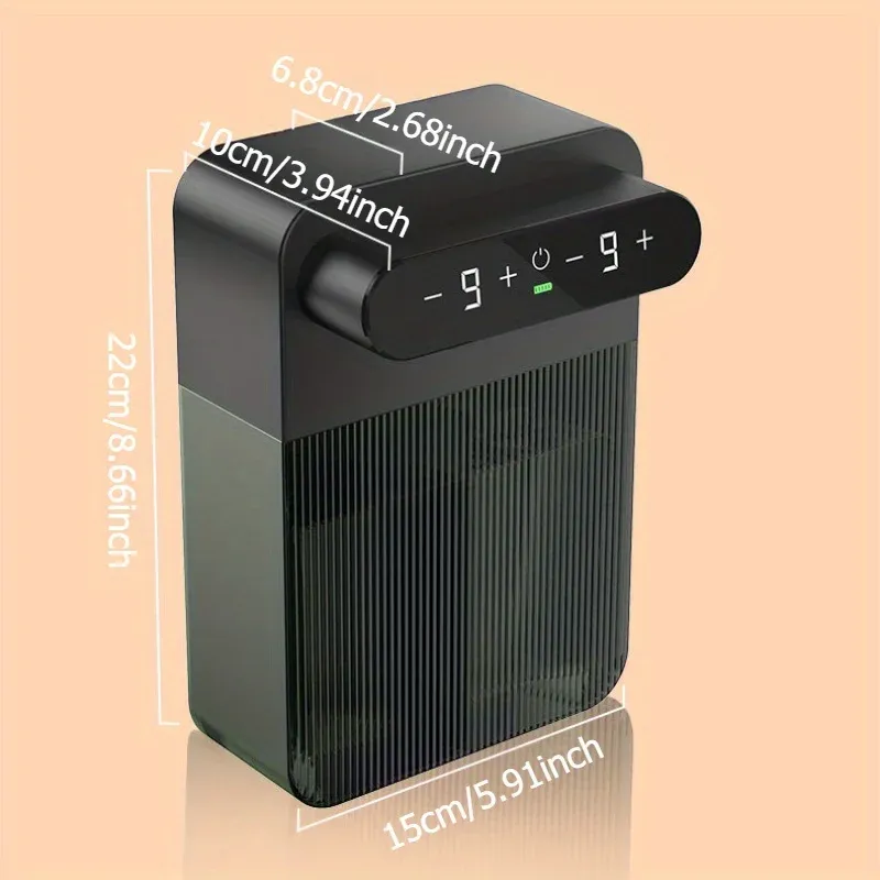Distributeur automatique de savon moussant 400 ml + 400 ml, rechargeable par USB, double tête, sans contact, montable au mur pour plusieurs usages 6
