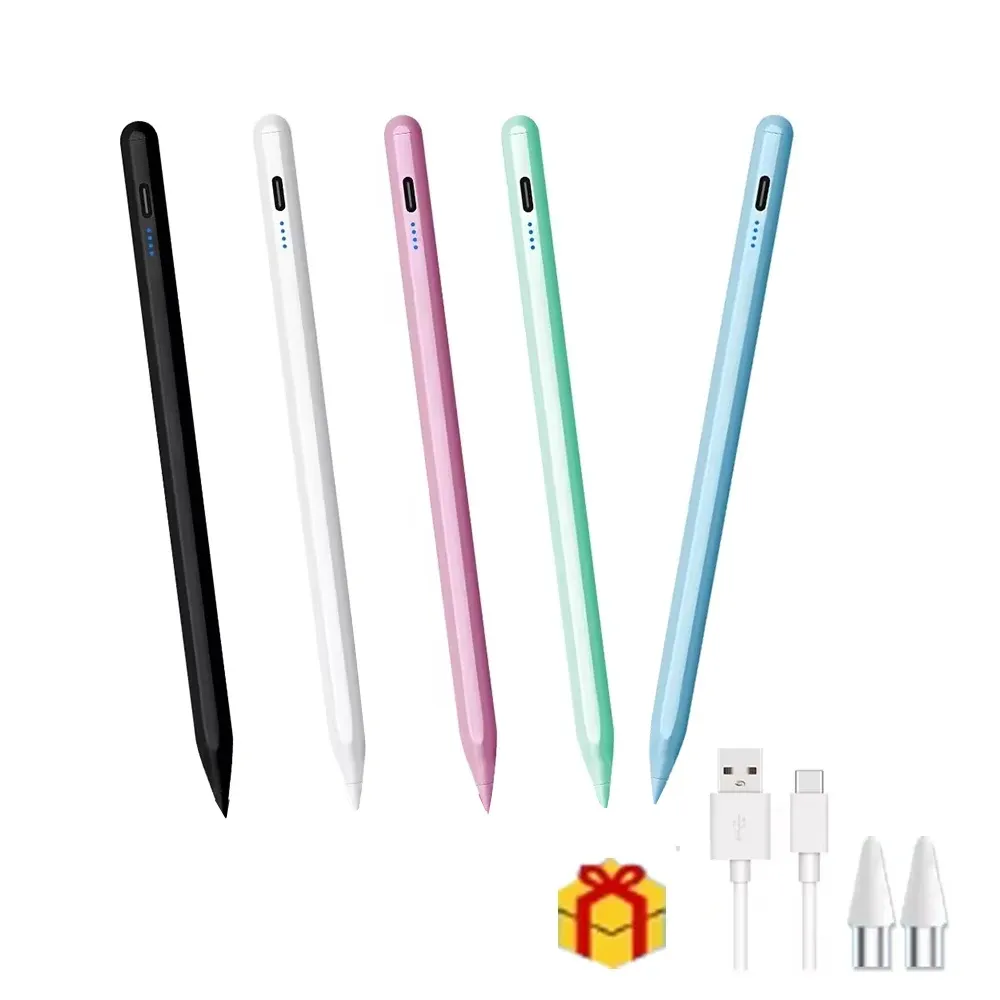 Stylet universel compatible iOS, Android et Windows pour tablette et smartphone, stylo capacitif multicolore pour écriture et dessin