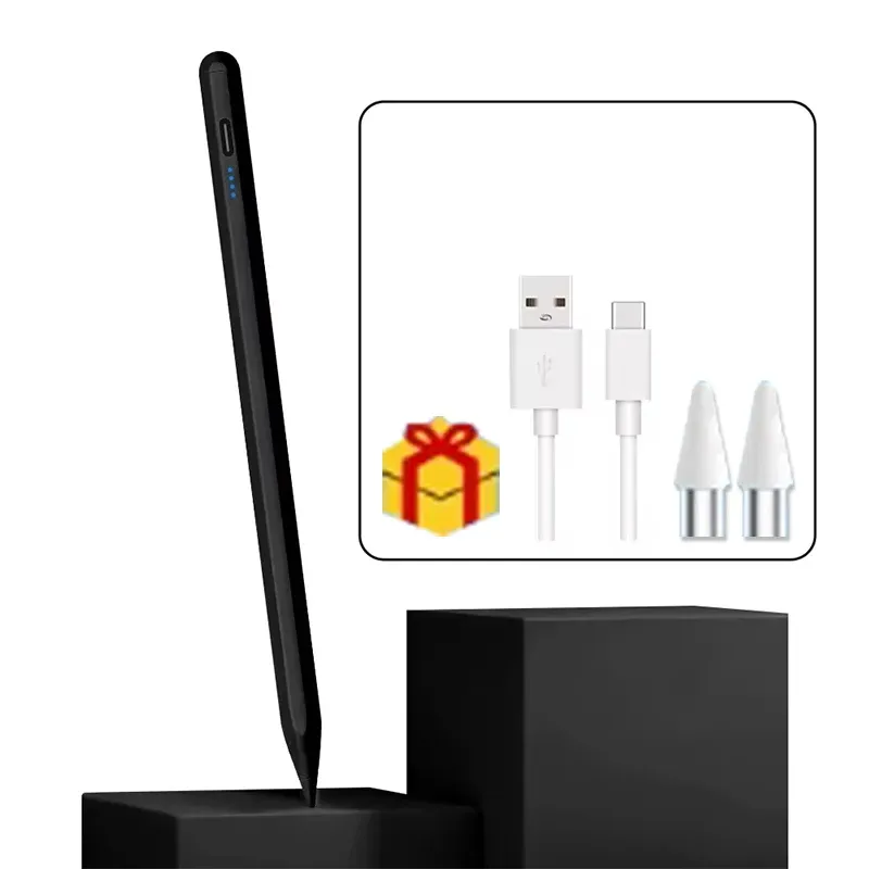 Stylet universel compatible iOS, Android et Windows pour tablette et smartphone, stylo capacitif multicolore pour écriture et dessin 12