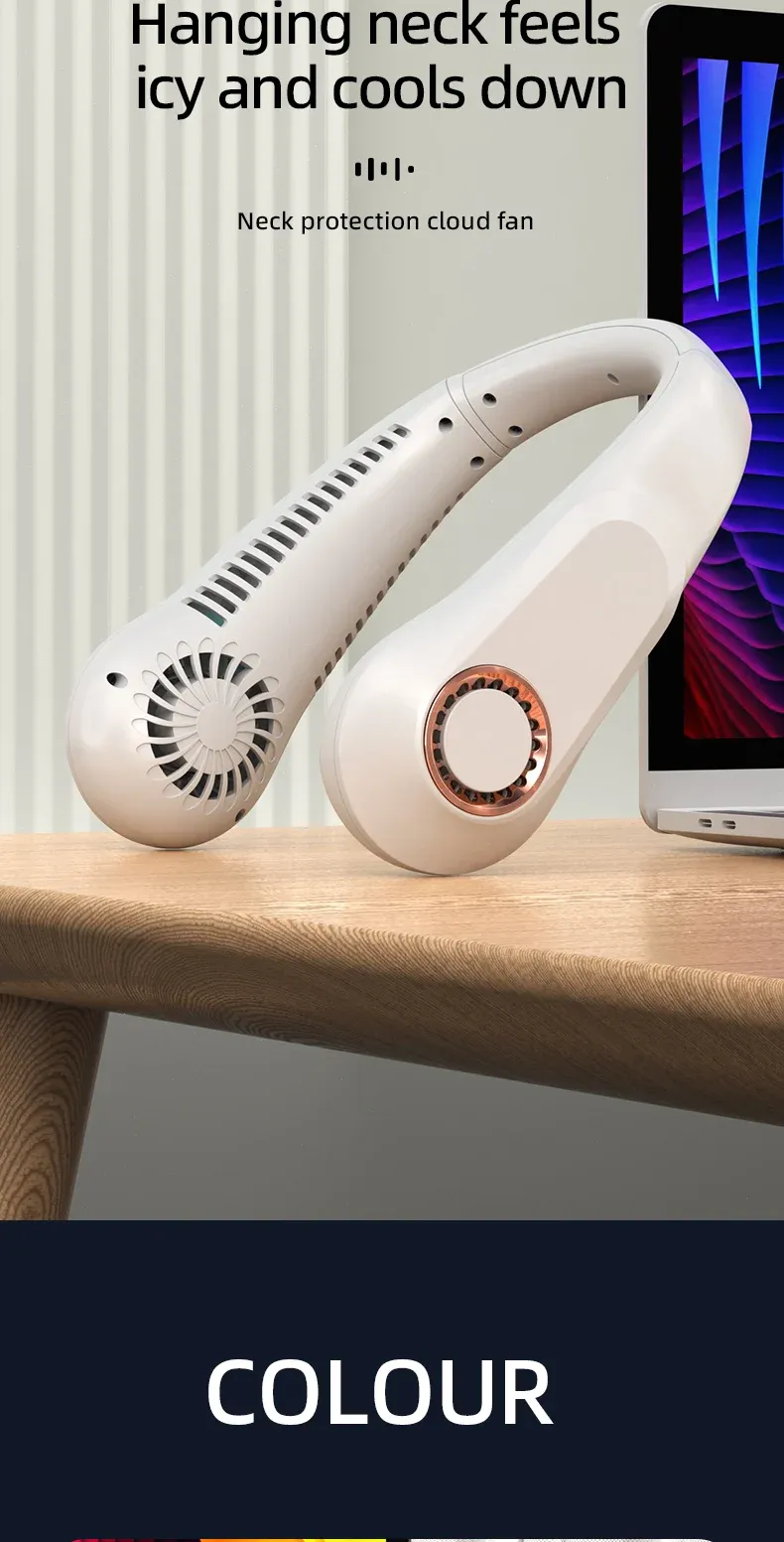 Ventilateur portable en mouvement