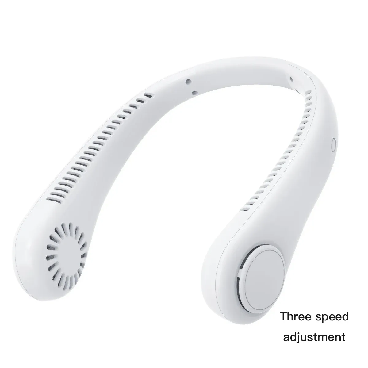 Ventilateur de cou portable sans pales, rechargeable par USB, avec écran numérique 10