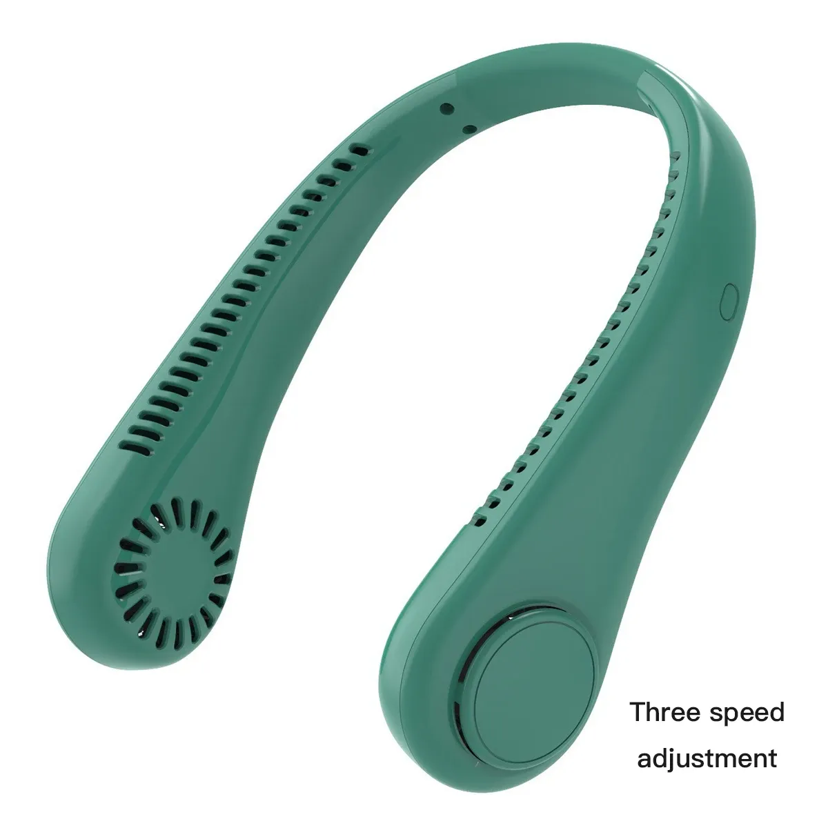 Ventilateur de cou portable sans pales, rechargeable par USB, avec écran numérique 7