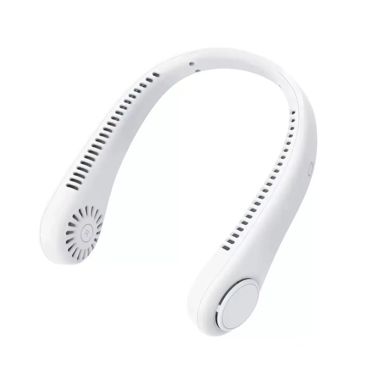 Ventilateur de cou portable sans pales, rechargeable par USB, avec écran numérique 19