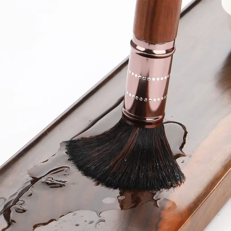 Brosse de nettoyage en bois pour broyeur à café et machine à expresso 4
