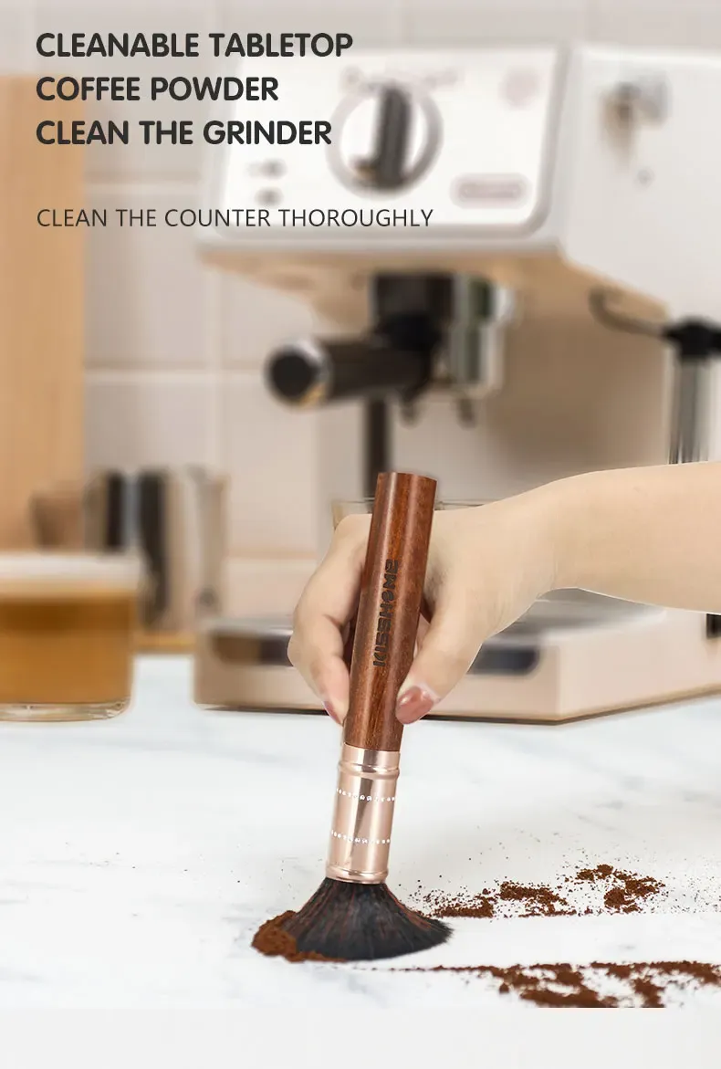 Brosse de nettoyage barista, finition soignée