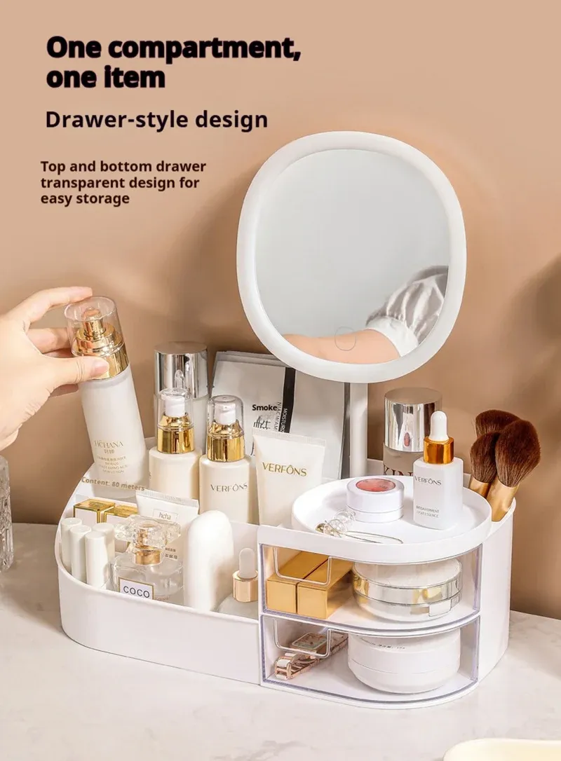 Organisateur de maquillage vue d'ensemble
