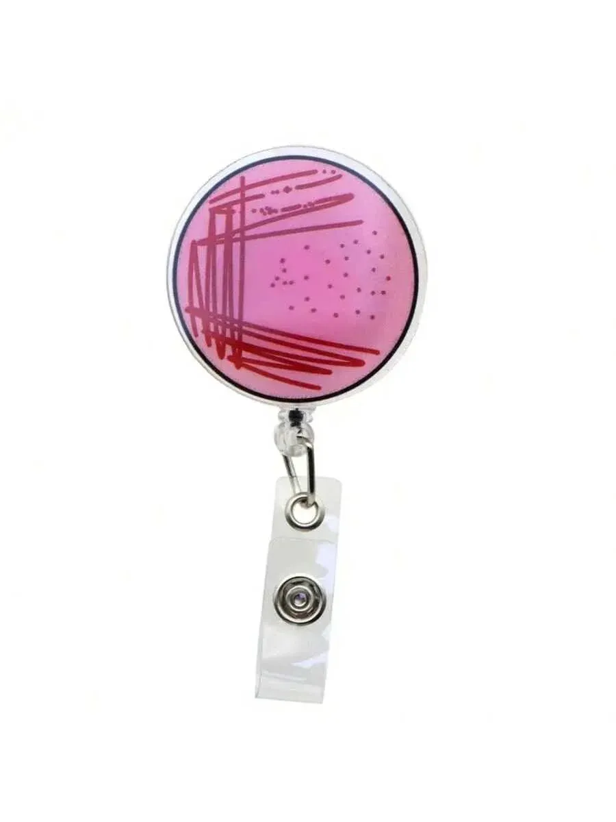 Porte-badge rétractable thème infirmière avec clip, enrouleur de badge nominatif en acrylique pour personnel médical 10
