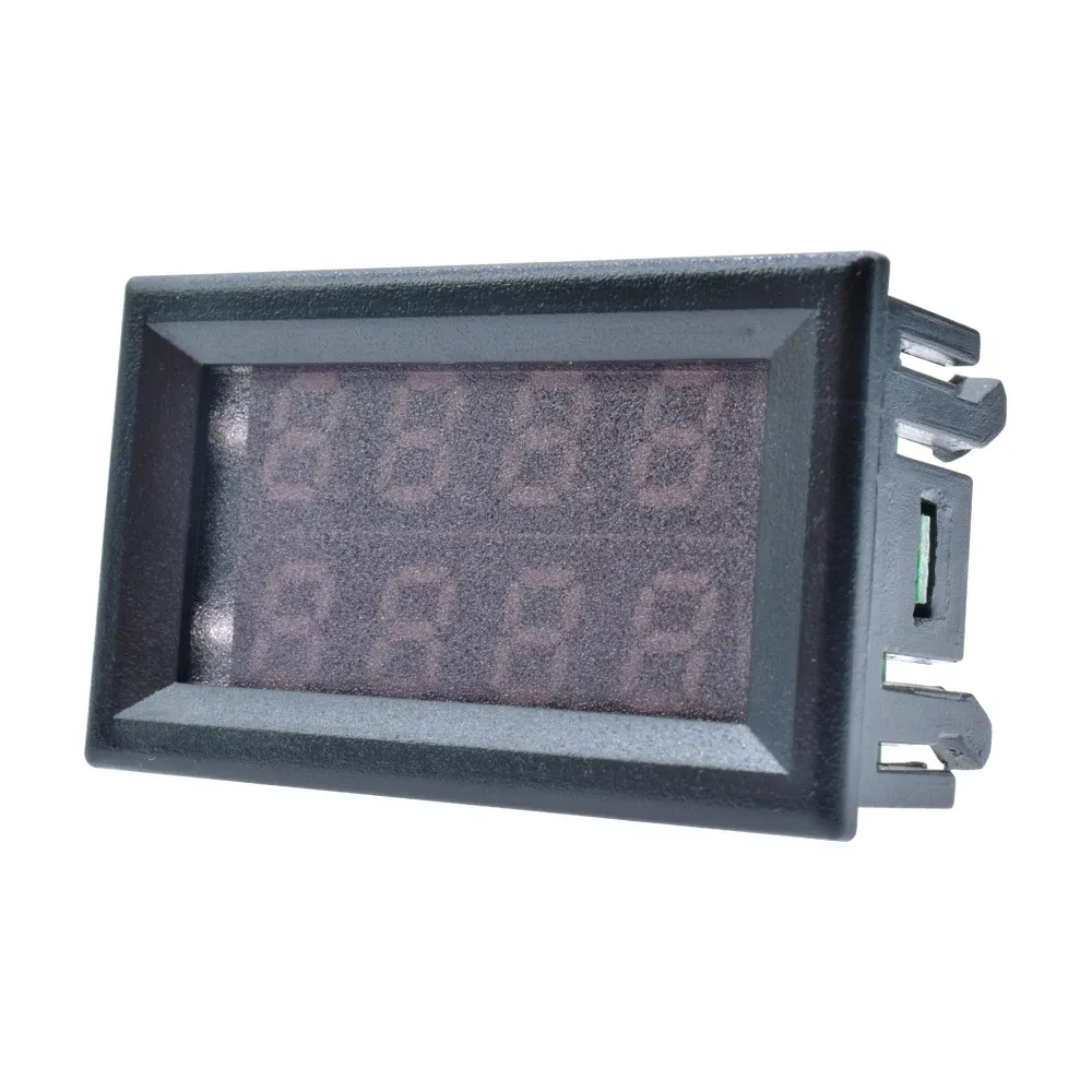 Voltmètre ampèremètre numérique mini CC 100V 200V 10A, affichage LED double bleu/rouge, 4 digits, 5 fils, testeur de tension et de courant, shunt 0,28" 5