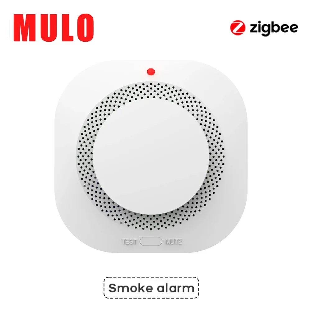 Détecteur de fumée intelligent ZigBee et WiFi compatible Tuya Smart Life, avec alertes via l'application 7