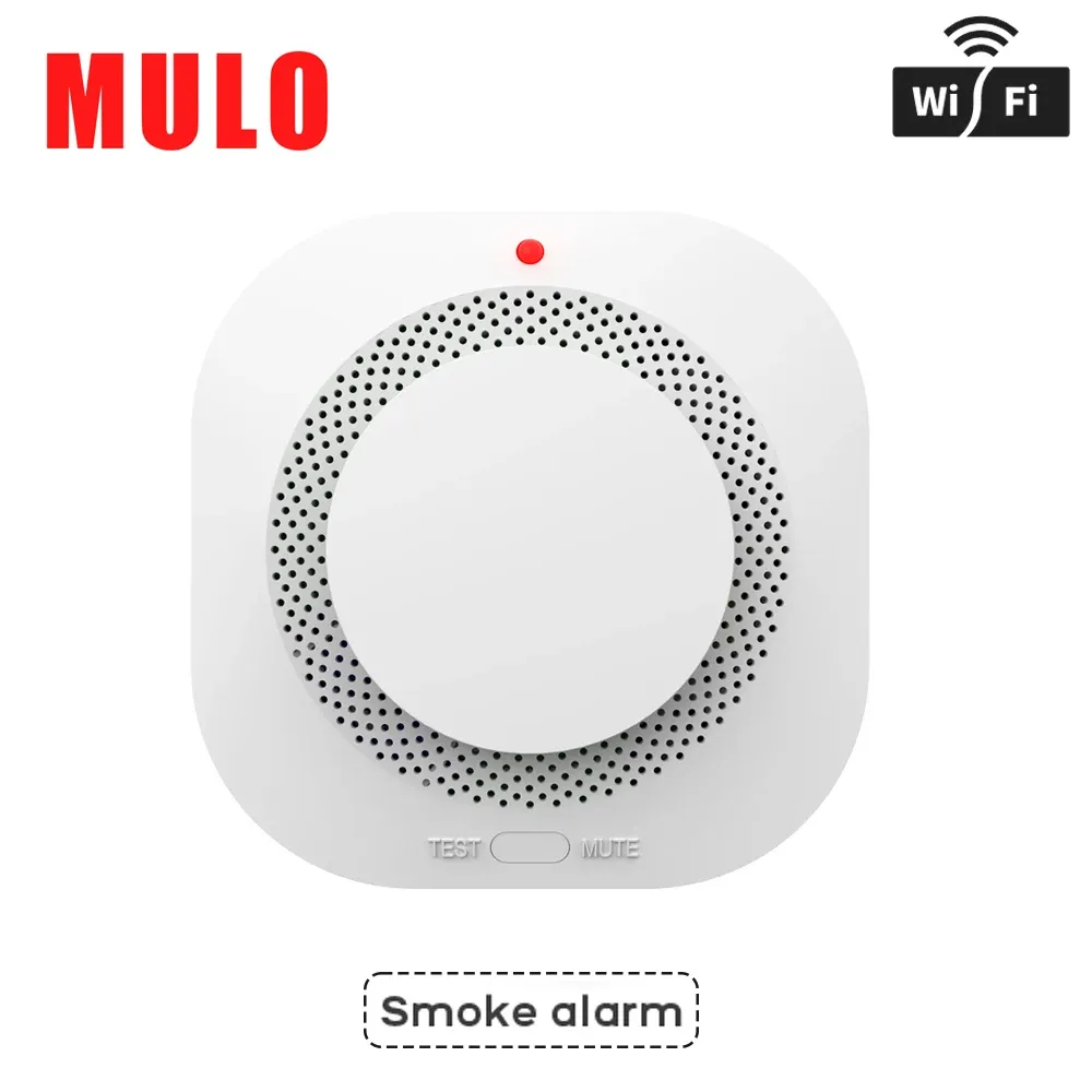 Détecteur de fumée intelligent ZigBee et WiFi compatible Tuya Smart Life, avec alertes via l'application 8