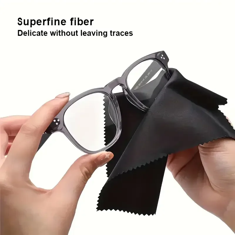 Lingettes de nettoyage en microfibre pour lunettes (lot de 5, 10 ou 30 pièces, 13 x 13 cm) 4