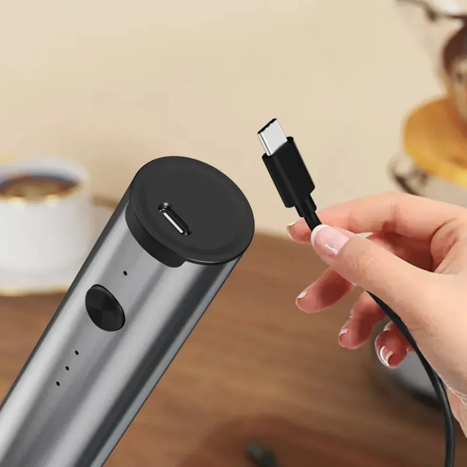Mousseur à lait électrique sans fil portable pour café et cappuccino 4