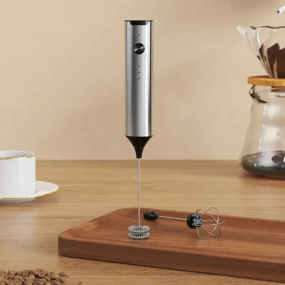 Mousseur à lait électrique sans fil portable pour café et cappuccino 5
