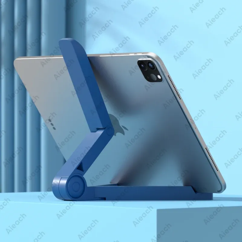 Support de bureau pour tablette 4,7 à 12,9 pouces, support pliable réglable pour iPad, Xiaomi, Samsung et smartphone 25