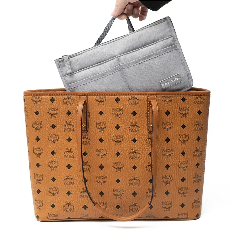 Organisateur de sac à main en tissu, insert intérieur avec séparateurs 2