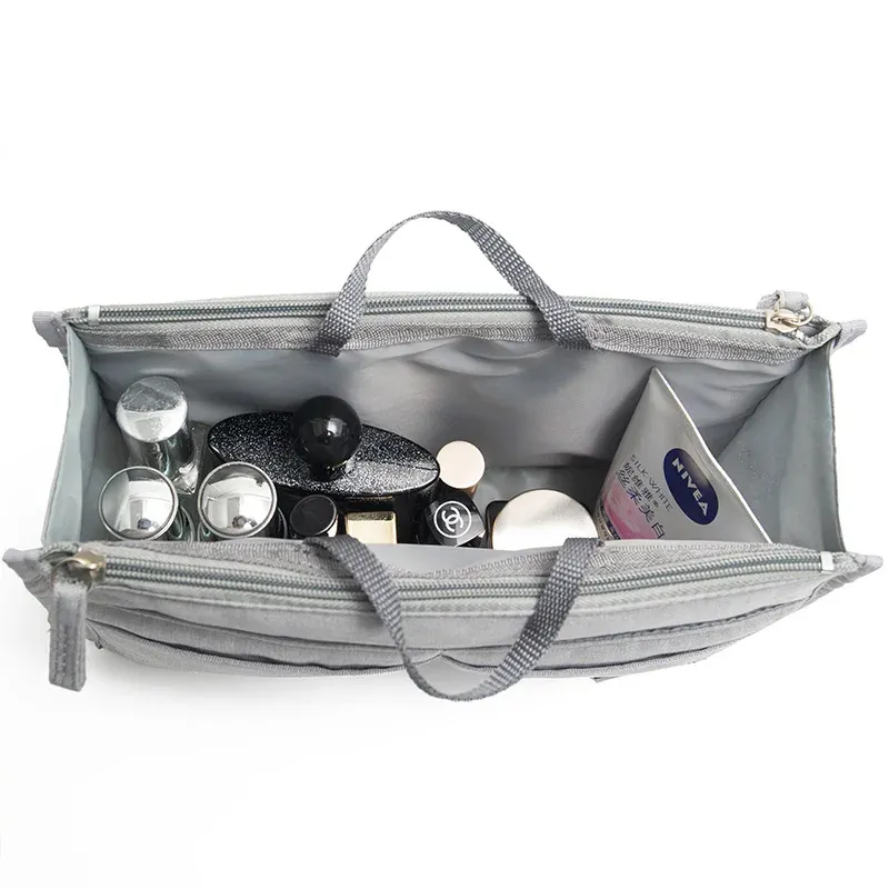 Organisateur de sac à main en tissu, insert intérieur avec séparateurs 5