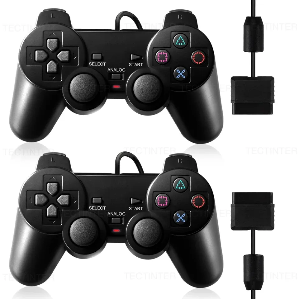 Manette filaire pour PlayStation 2 avec vibration