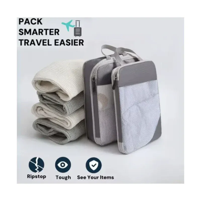 Sacs de compression de voyage en situation