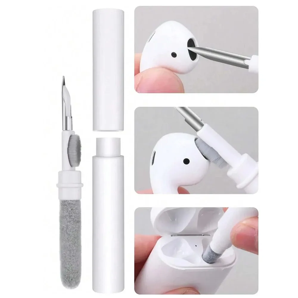 Stylo de nettoyage portable avec brosse pour écouteurs sans fil Bluetooth et appareils photo - Image 1