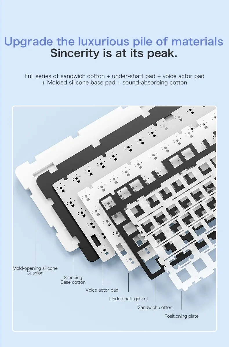 Touches du clavier FREEWOLF F75