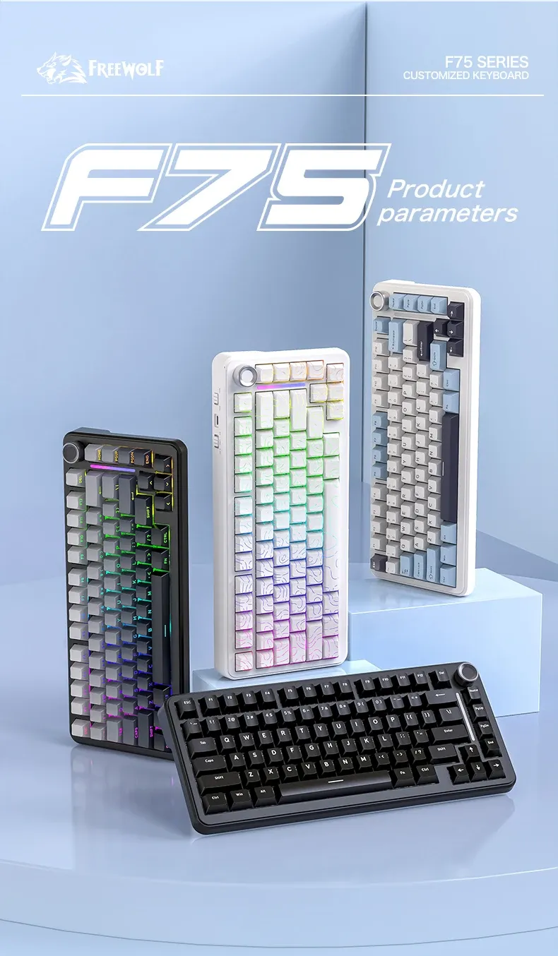 Clavier FREEWOLF F75 et ses finitions