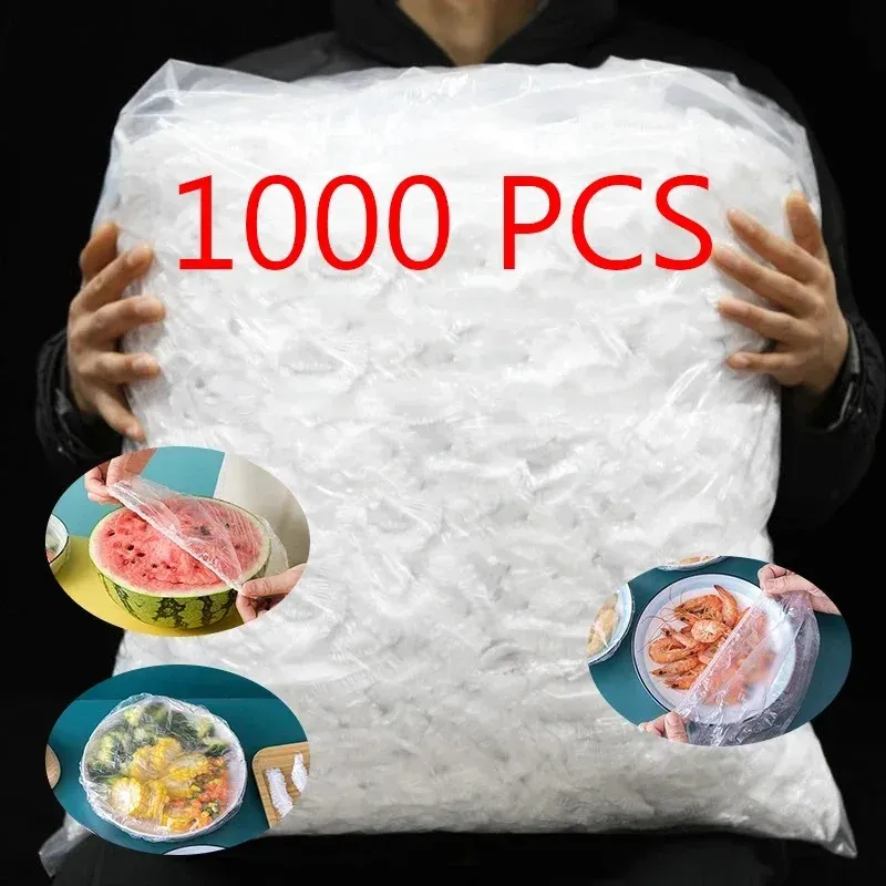Couvercle alimentaire jetable Saran Wrap, vue d'ensemble